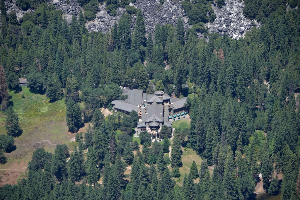 Ahwahnee Hotel from Glacier Point