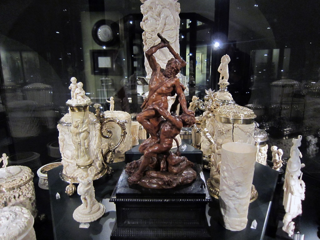 Ivory Objects and Fighting Figures