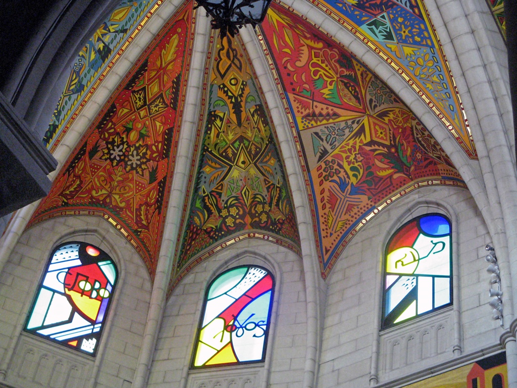 Ceiling and Stained Glass