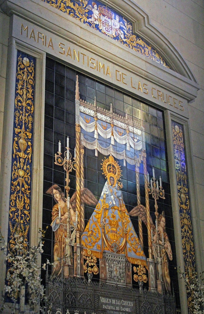 Painted Tile of Maria Santisima de las Cruces