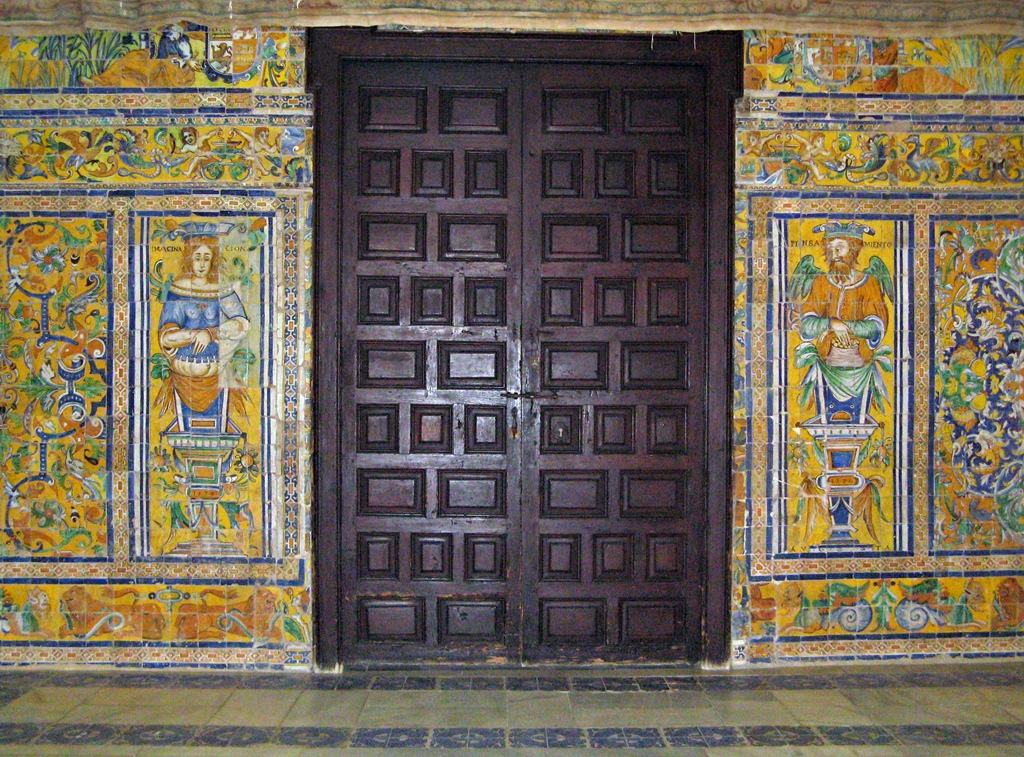Door and Allegorical Tiles, Vault Room
