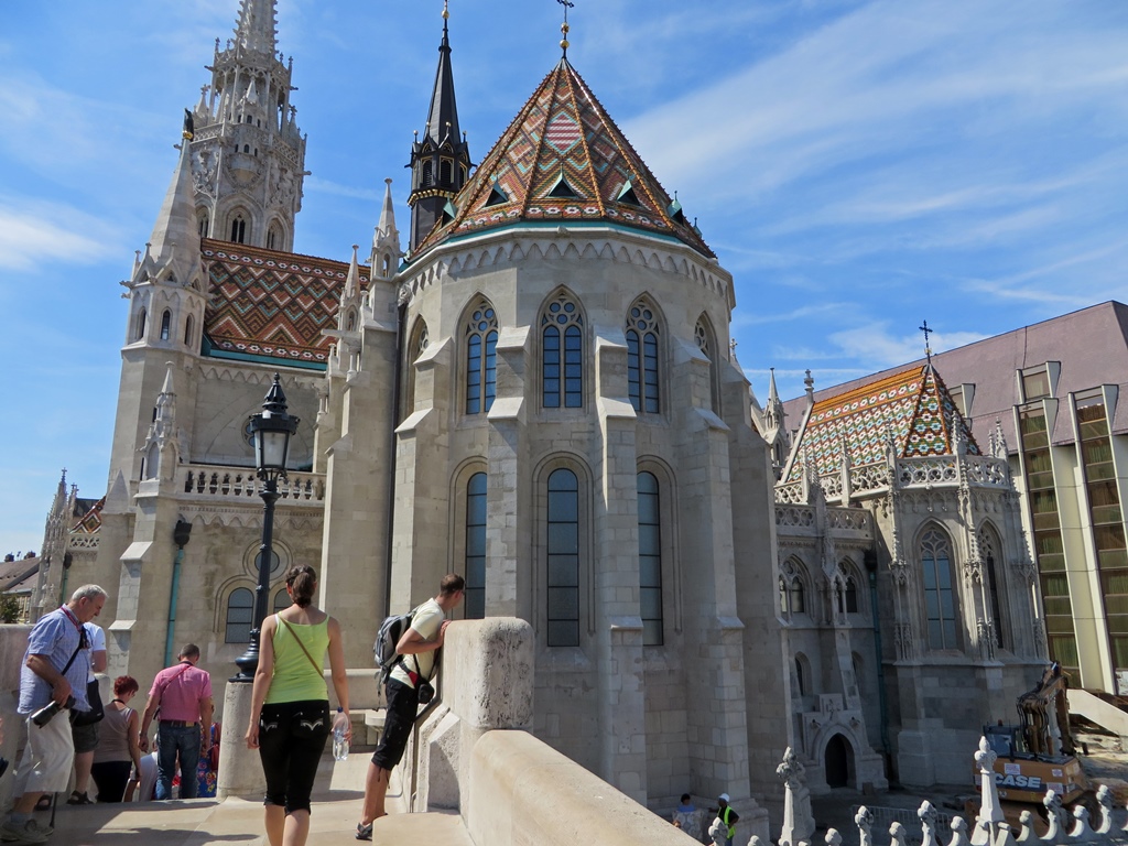 Matthias Church and Tourists