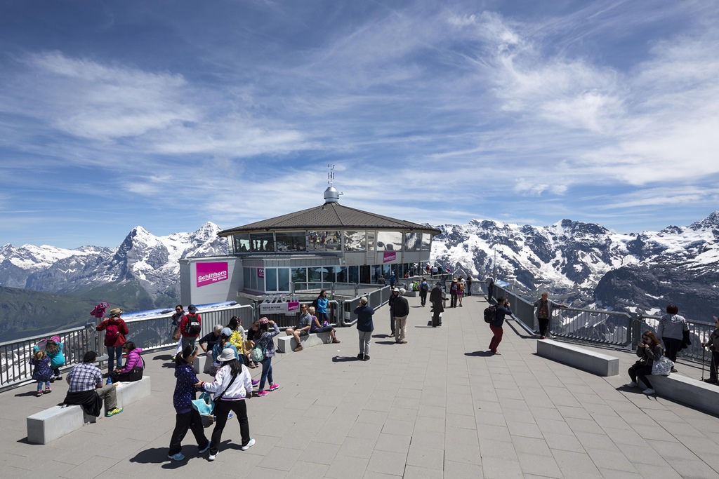 Piz Gloria on a Clear Day