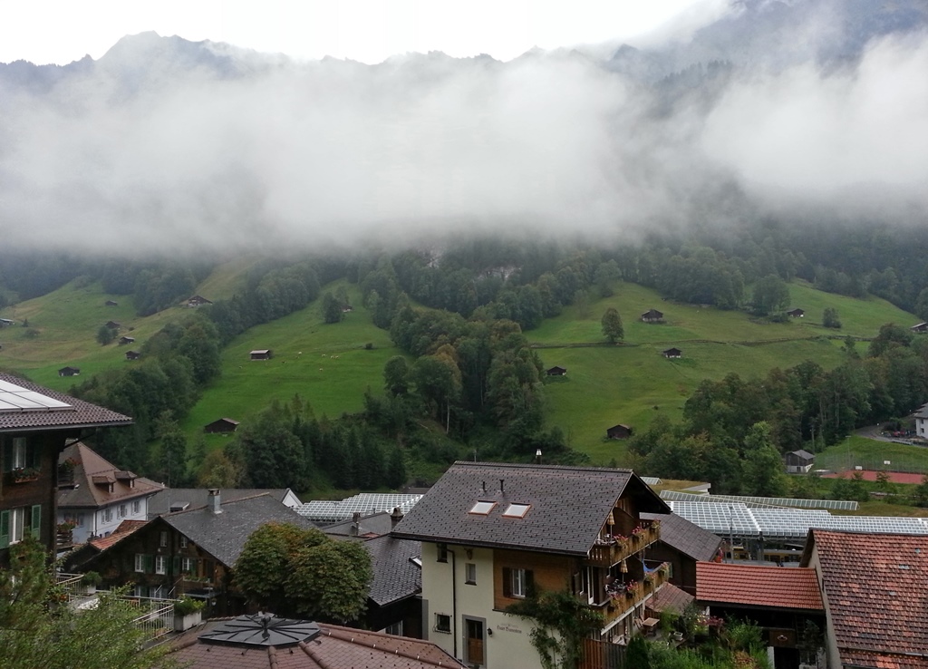 Cloudy Valley from Hotel Room