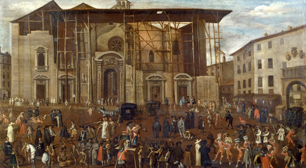 Milan Cathedral Under Construction