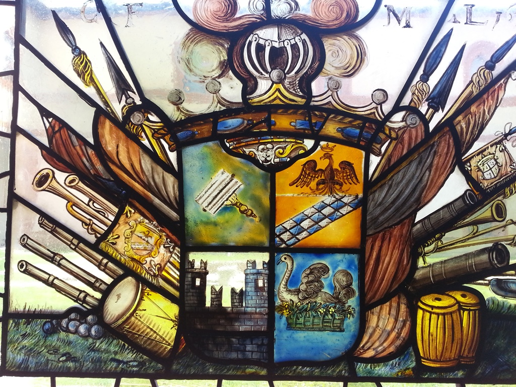 Painted Stained Glass Window