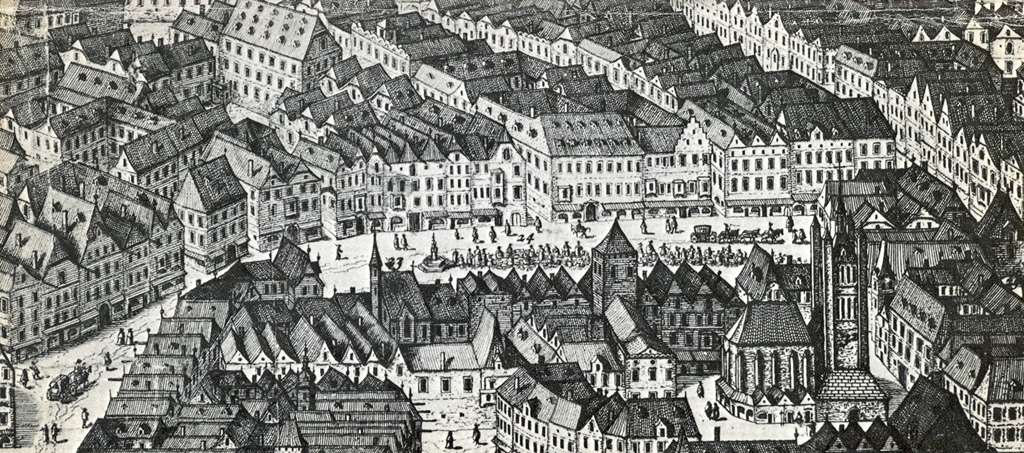 The Graben in 1609, From the North (J. Hoefnagel)