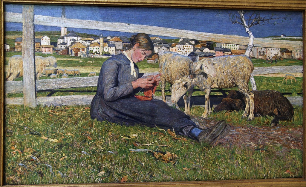 Knitting Girl