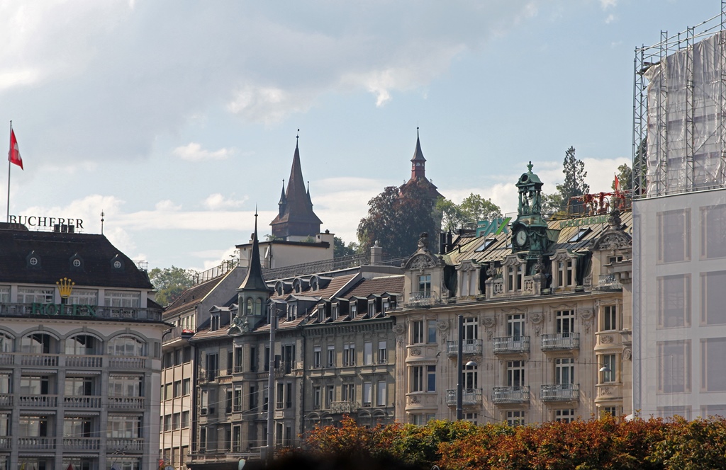 Buildings on North Bank of River Reuss