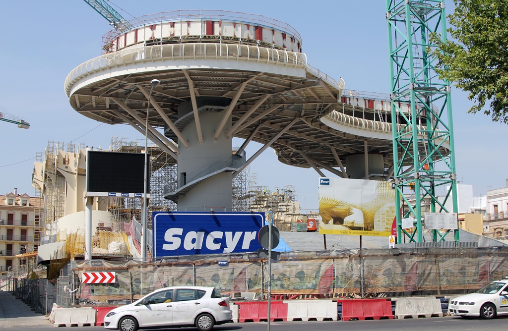 Metropol Parasol Under Construction, 2010