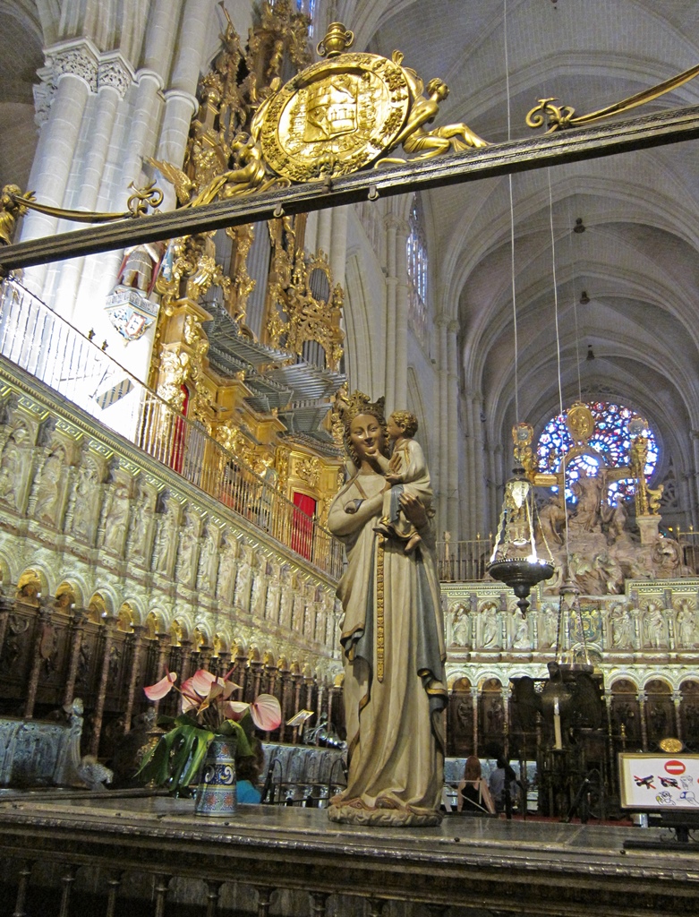 Madonna and Child Figures in Choir
