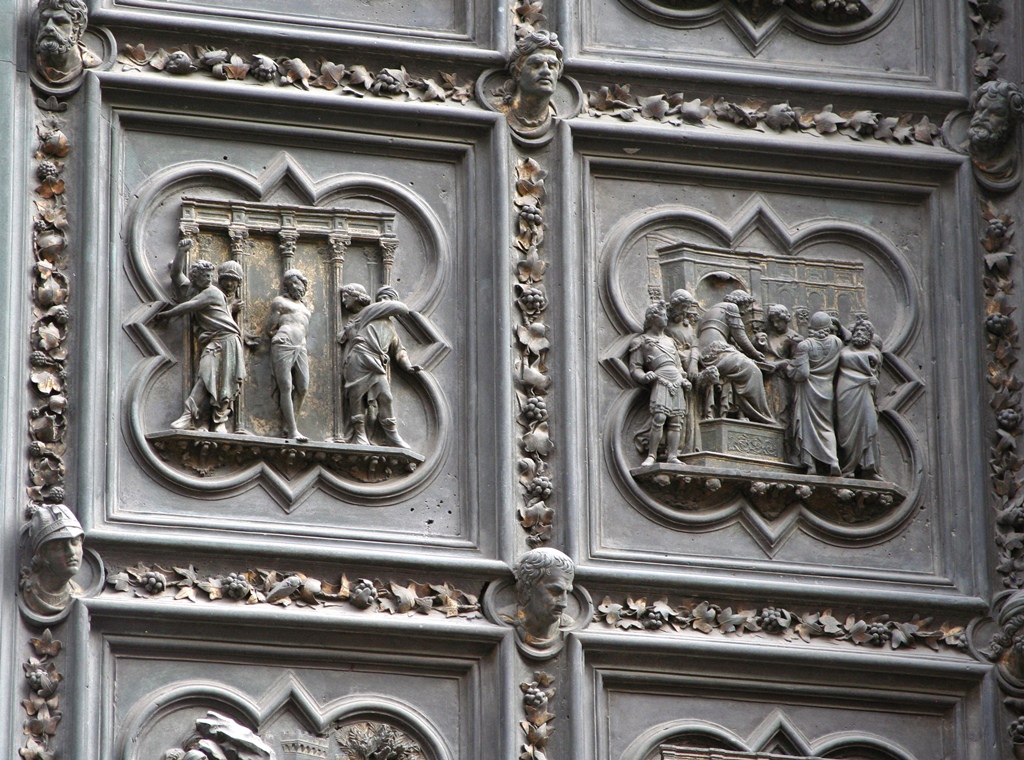 Flagellation and Jesus Before Pilate