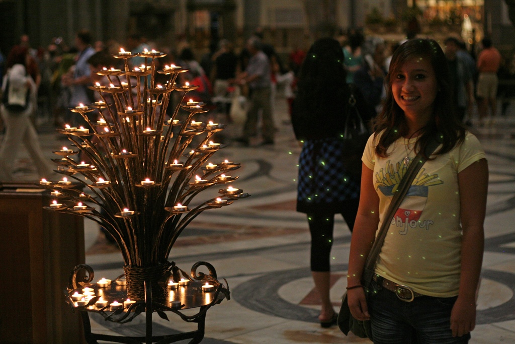Connie and Candle Holder