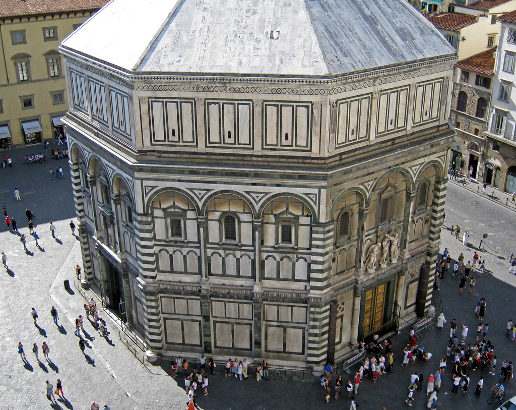 Baptistery with Copy of Baptism of Christ