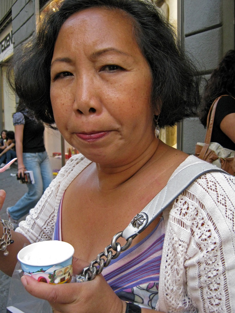 Nella Enjoying Gelato