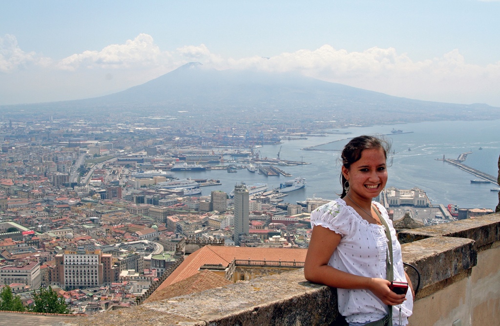 Connie and Harbor and Vesuvius