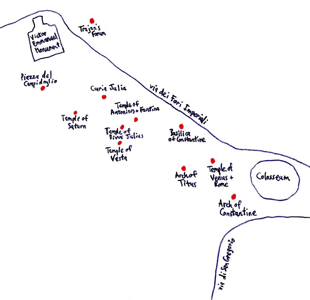 Map of Forum Area