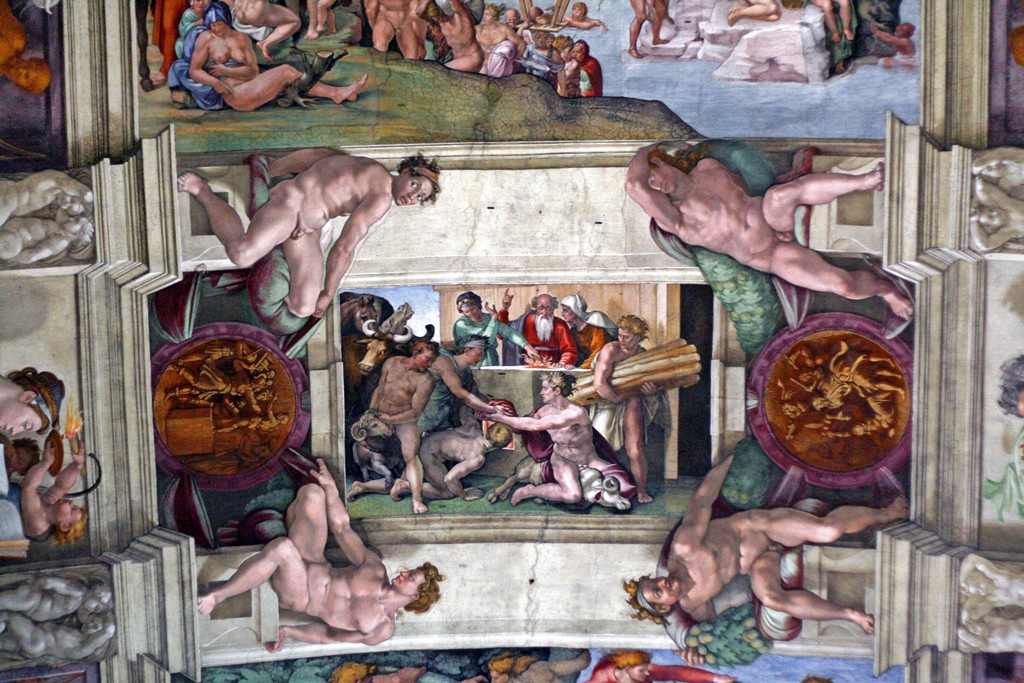Noah and Family Make a Sacrifice