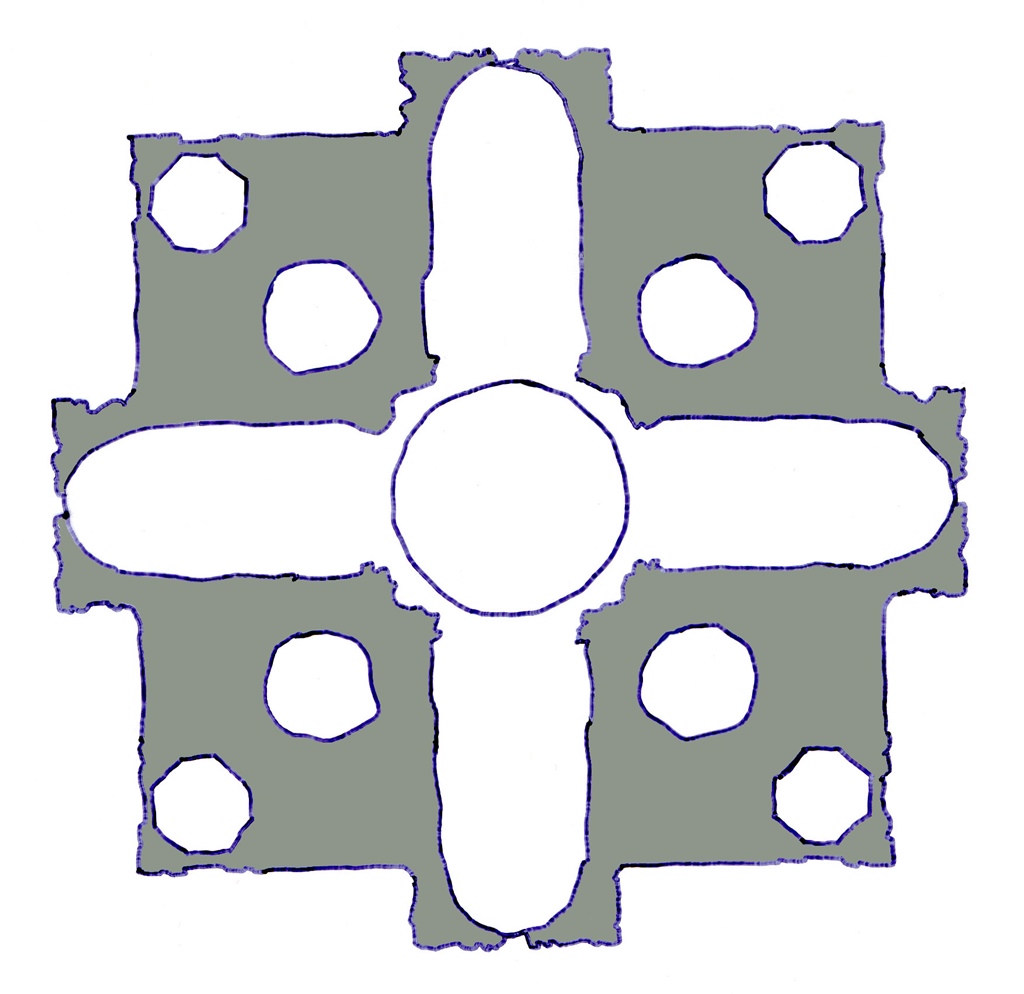 Greek Cross Layout