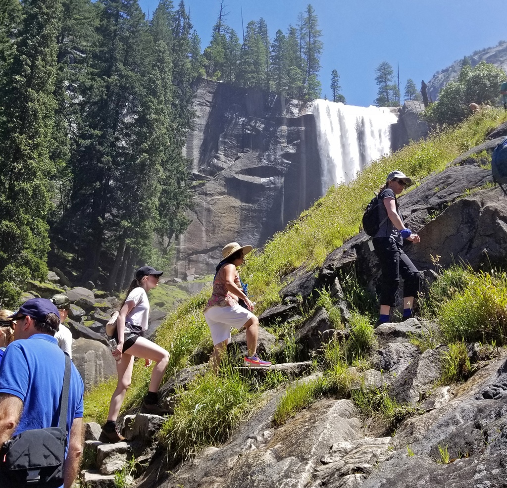 Nella Climbing Mist Trail
