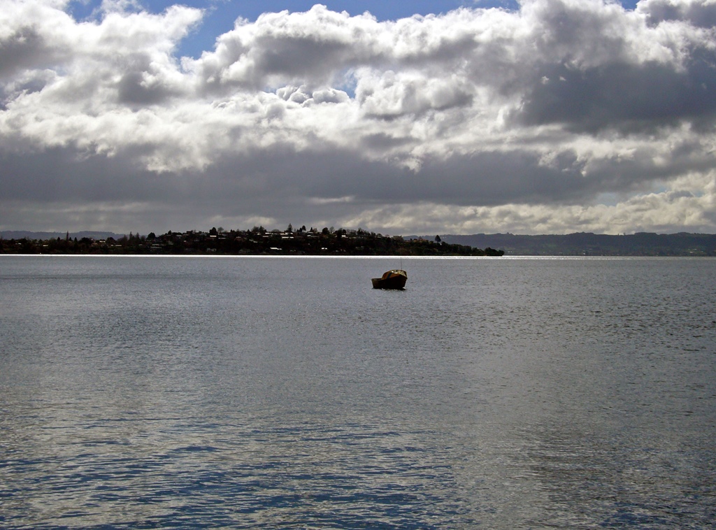 Small Boat on Lake