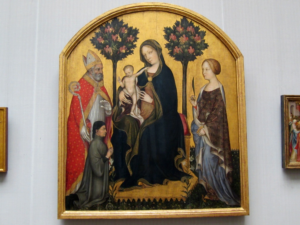 Enthroned Madonna and Child with Saints