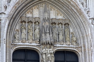 Figures Above Center Portal