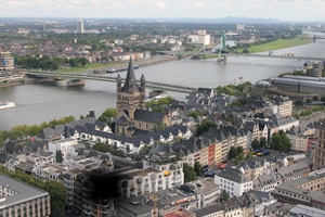 Rhine, Gross St. Martin Church and Bridges