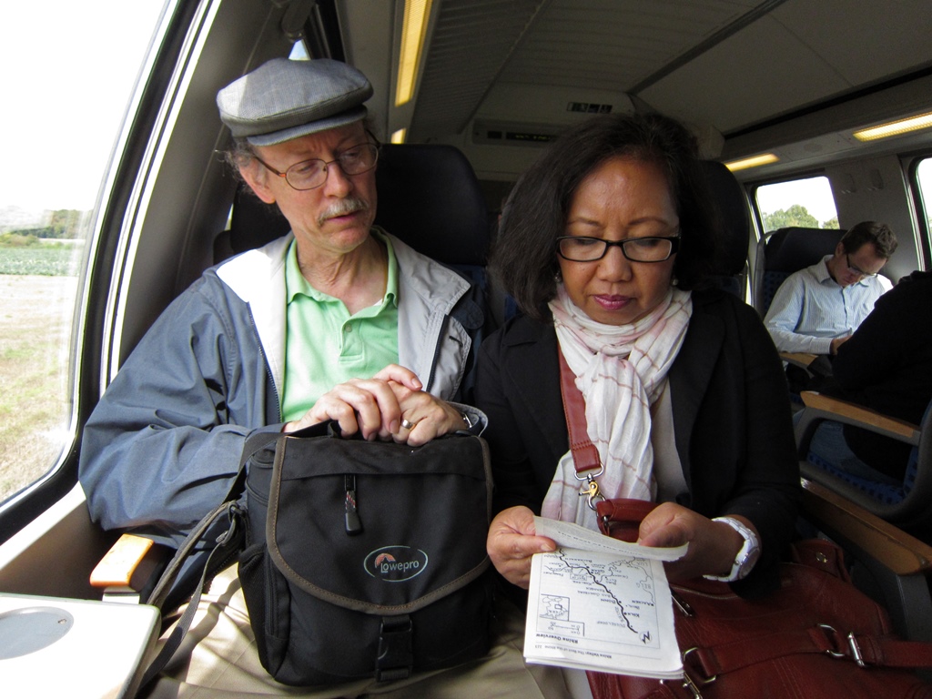 Bob and Nella on Train