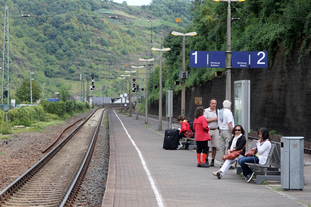 Nella and Connie at Train Station