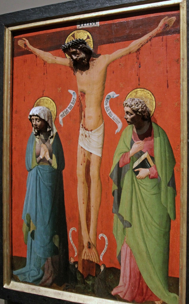Christ on the Cross Between Mary and John