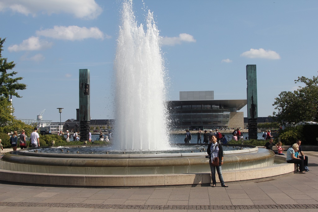 Connie with Fountain