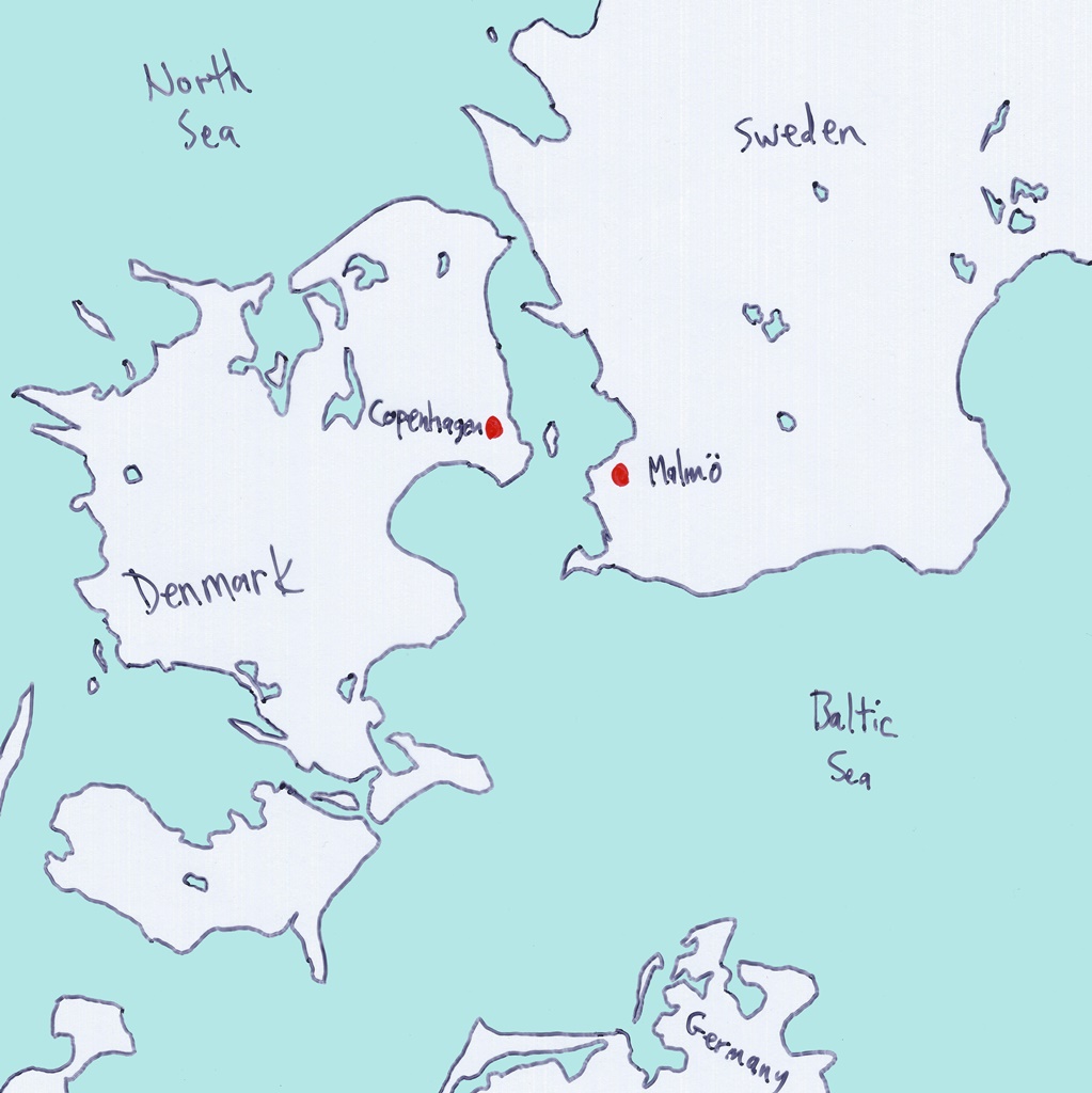 Zealand and Copenhagen