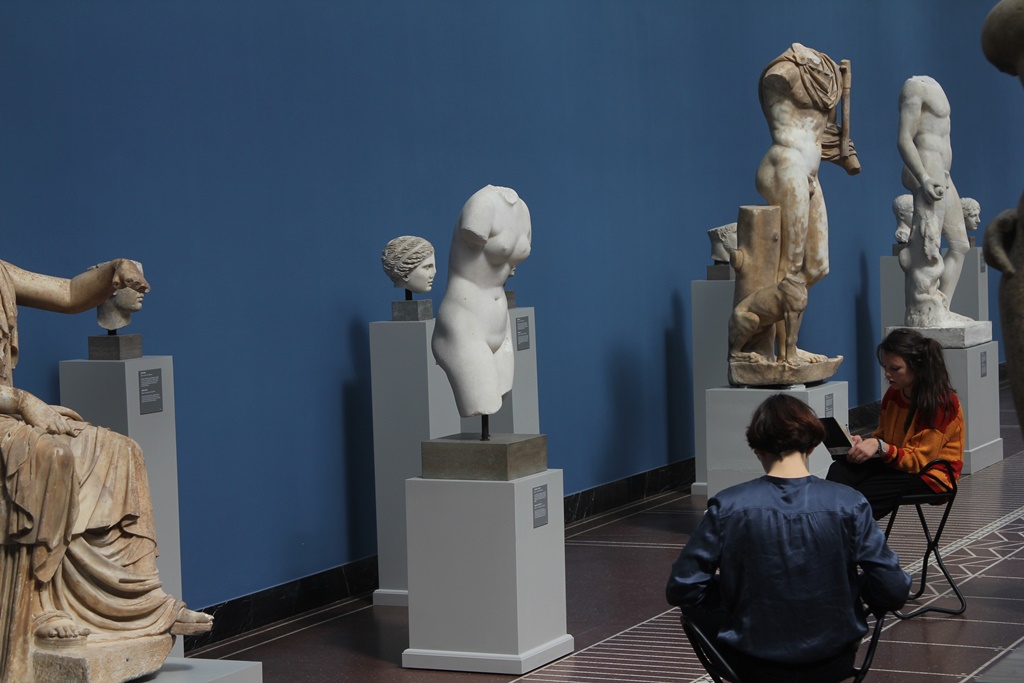 Art Students Drawing Aphrodite