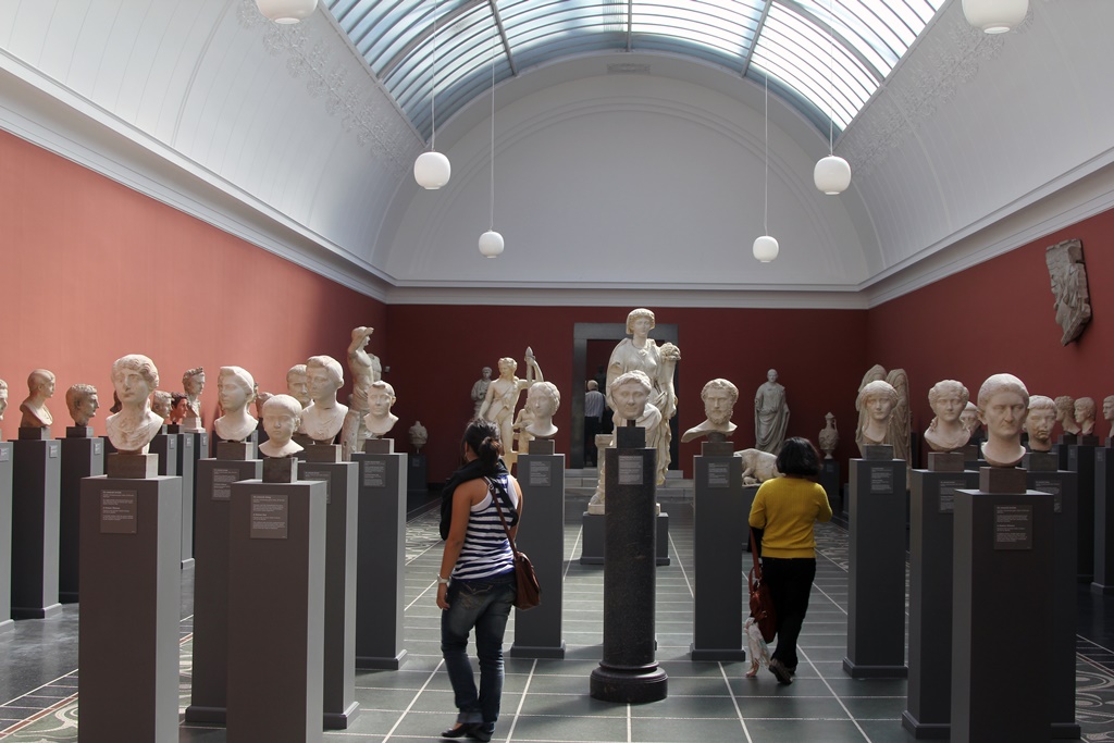 Connie and Nella Among Busts