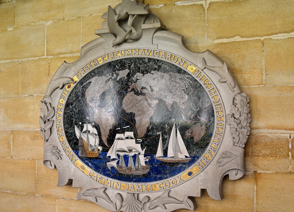Circumnavigation Medallion, West Cloister
