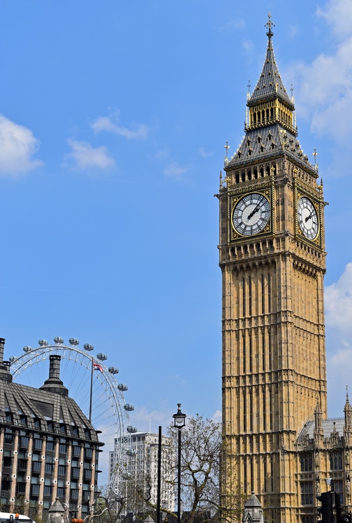 Big Ben and London Eye