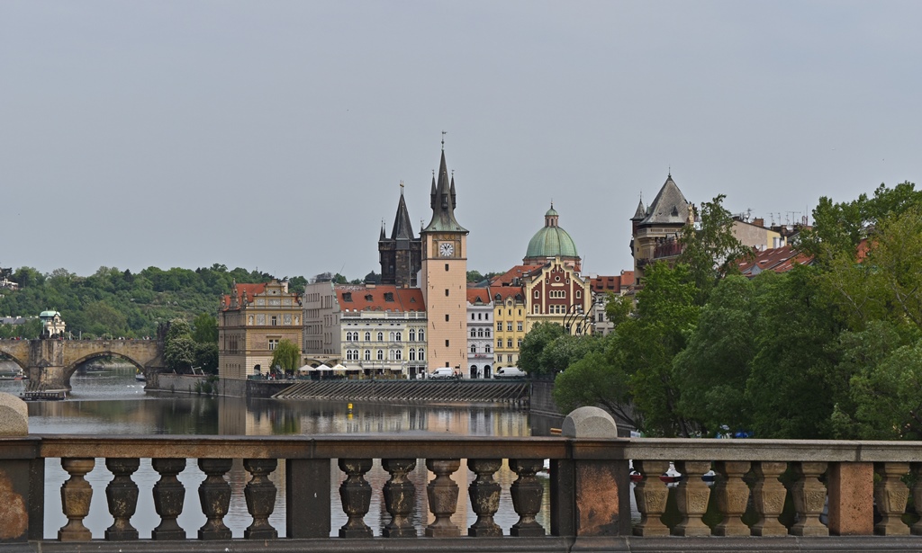Buildings at East End of Charles Bridge