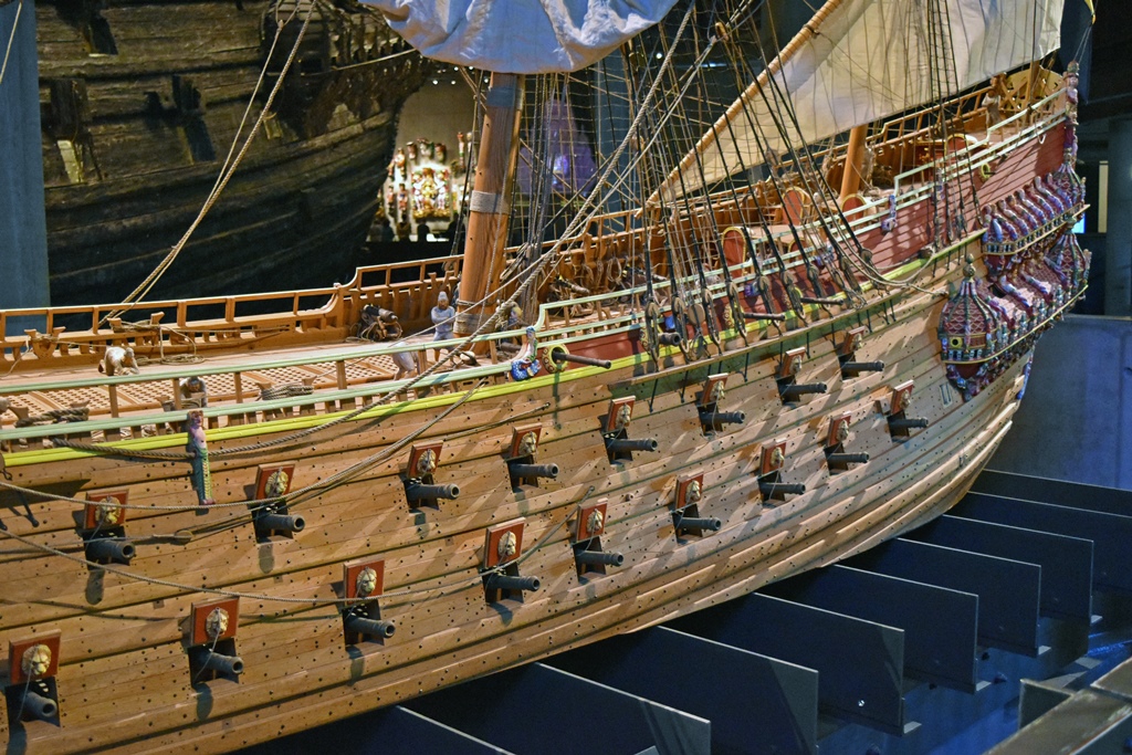Model of Vasa, Gunports