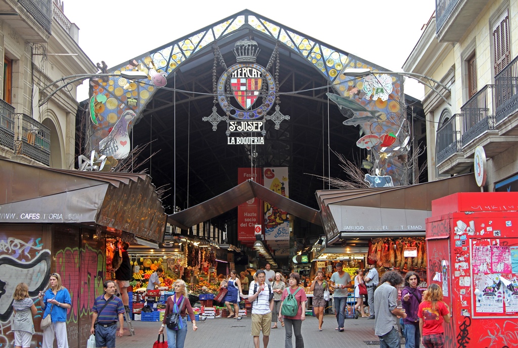 La Rambla Entrance, La Boqueria