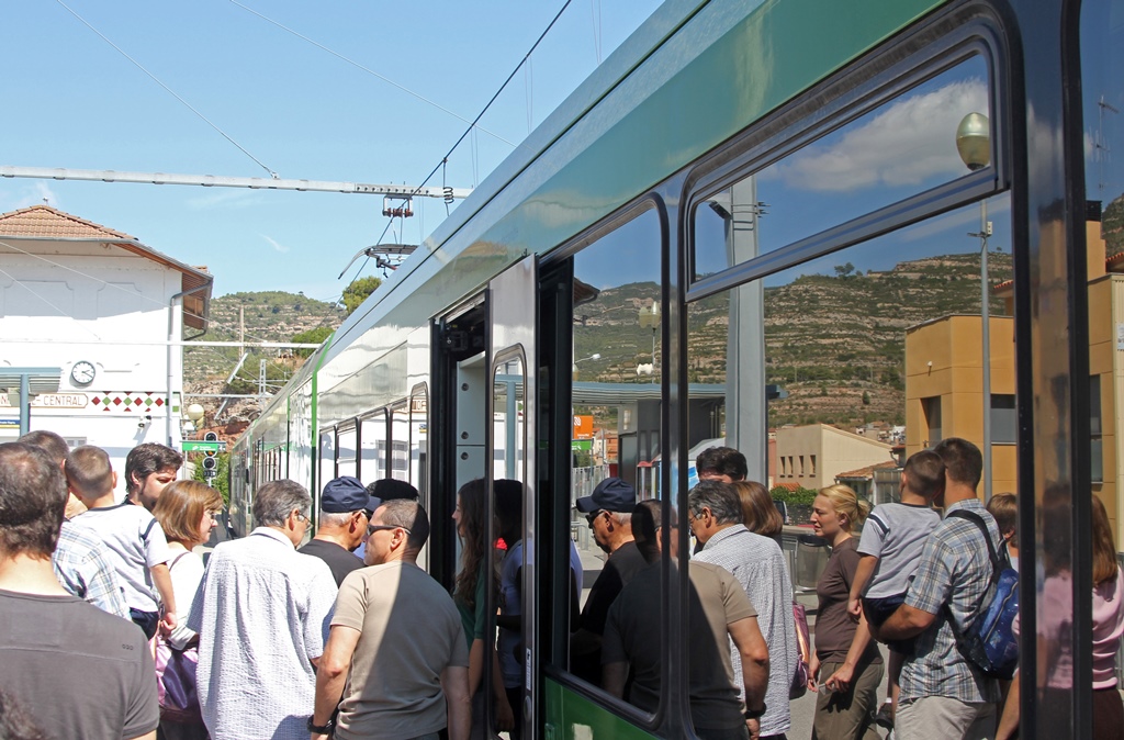 Boarding the Rack Railway