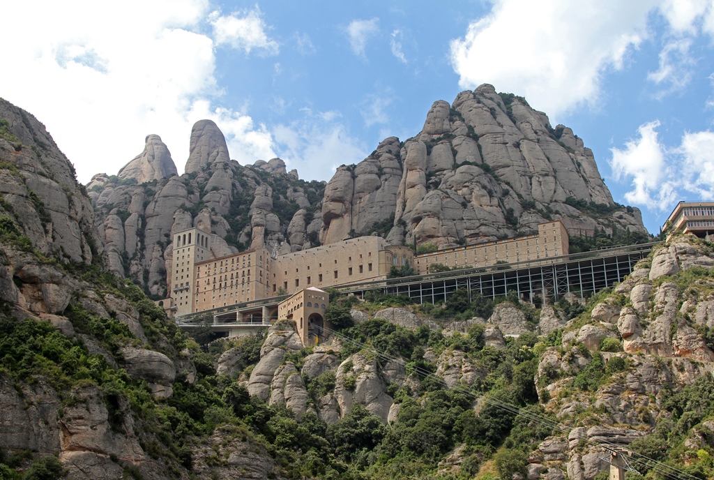 Rocks and Monastery Building