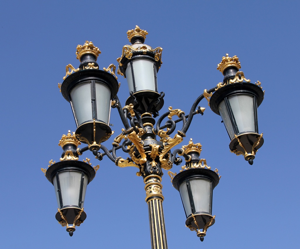 Lamppost in Courtyard