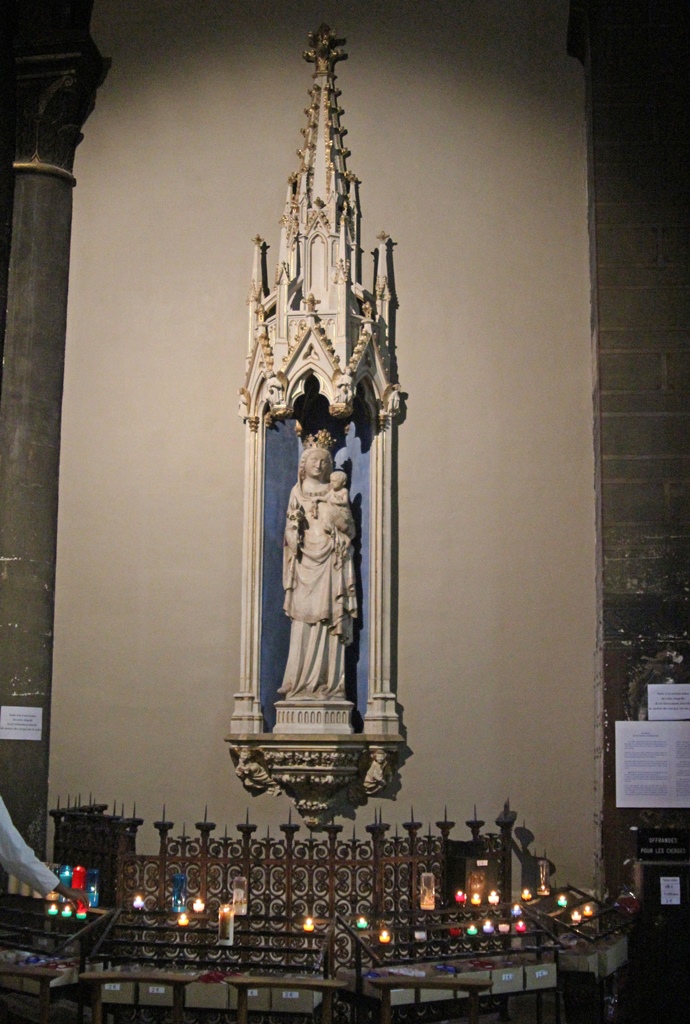 Madonna and Child Figure in Chapel