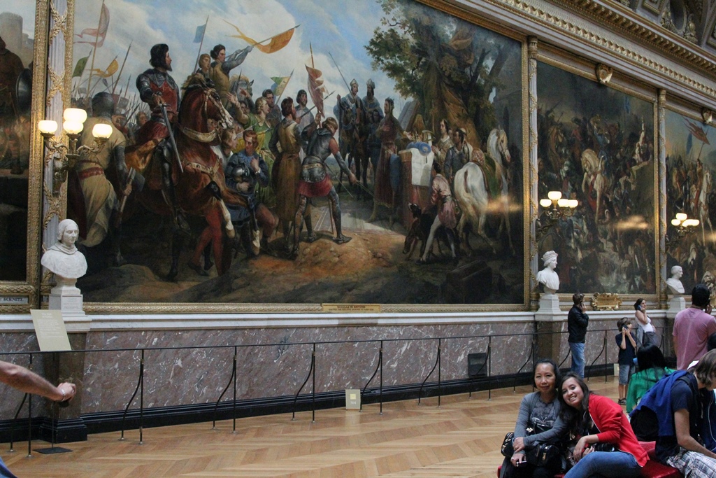 Nella and Connie with Paintings