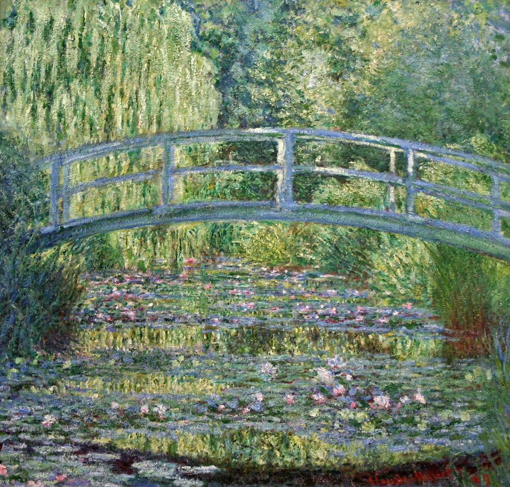 Le bassin aux nymphéas, harmonie verte