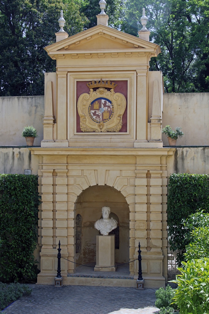 Charles V Bust, Flower Garden