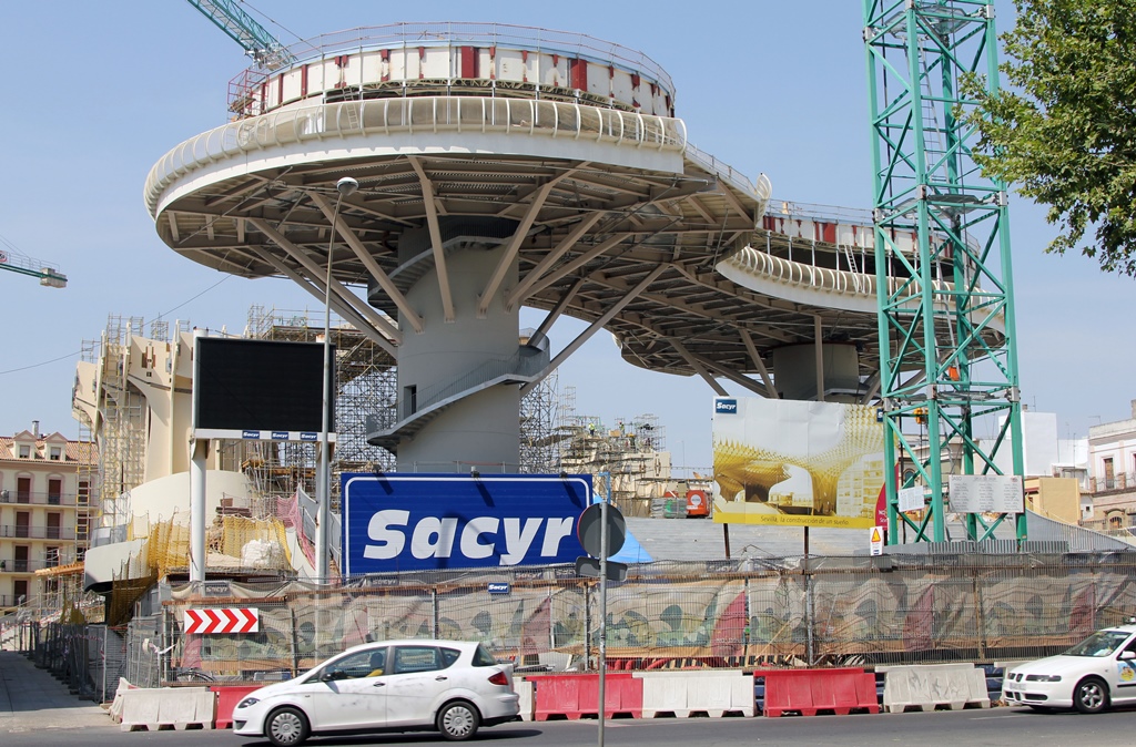Metropol Parasol Under Construction